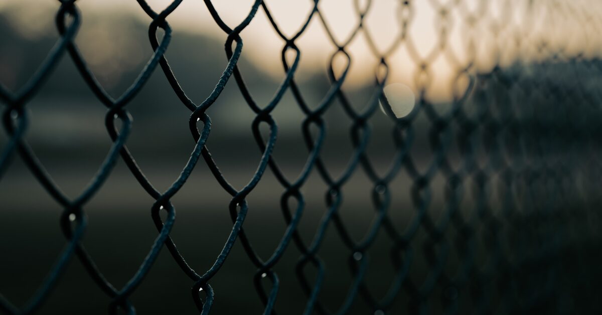 Chain link fence