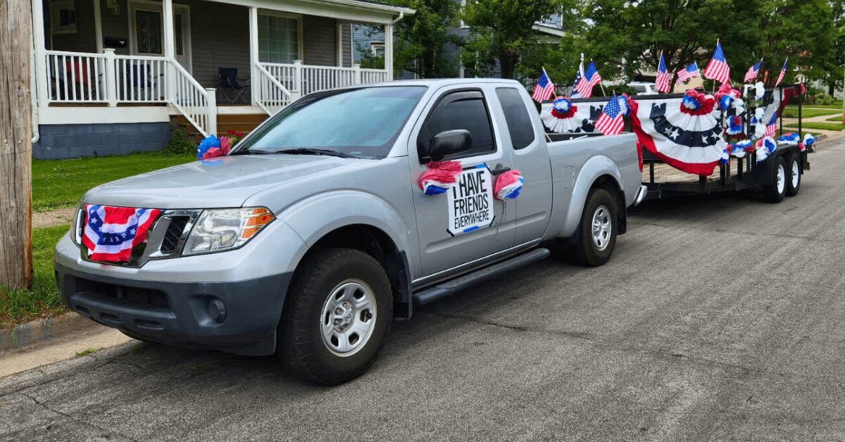 Lenawee Indivisible Brings Patriotic Spirit to County Fair Parade